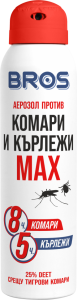 BROS Спрей против комари и кърлежи МАКС - 90мл
