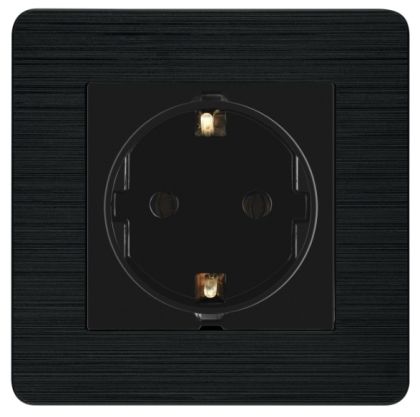 23222517  NILSON  СЕЛЕН Контакт единичен черен+черна рамка