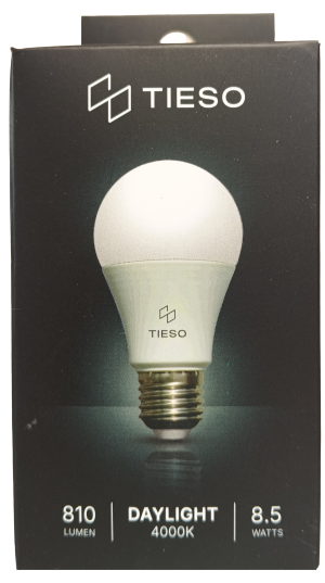 Tieso LED Лампа A60 8.5W E27 4000K DOBdriverNewErpRoHs