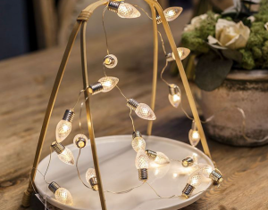 LED Гирлянд КРУШКИ 20LED 0.58W IP20 за 3xAA 1.5V 2.20m WW