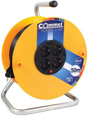 Макара 25m IP20 H05VV-F 3G2.5mm2 t° защита 4 Commel